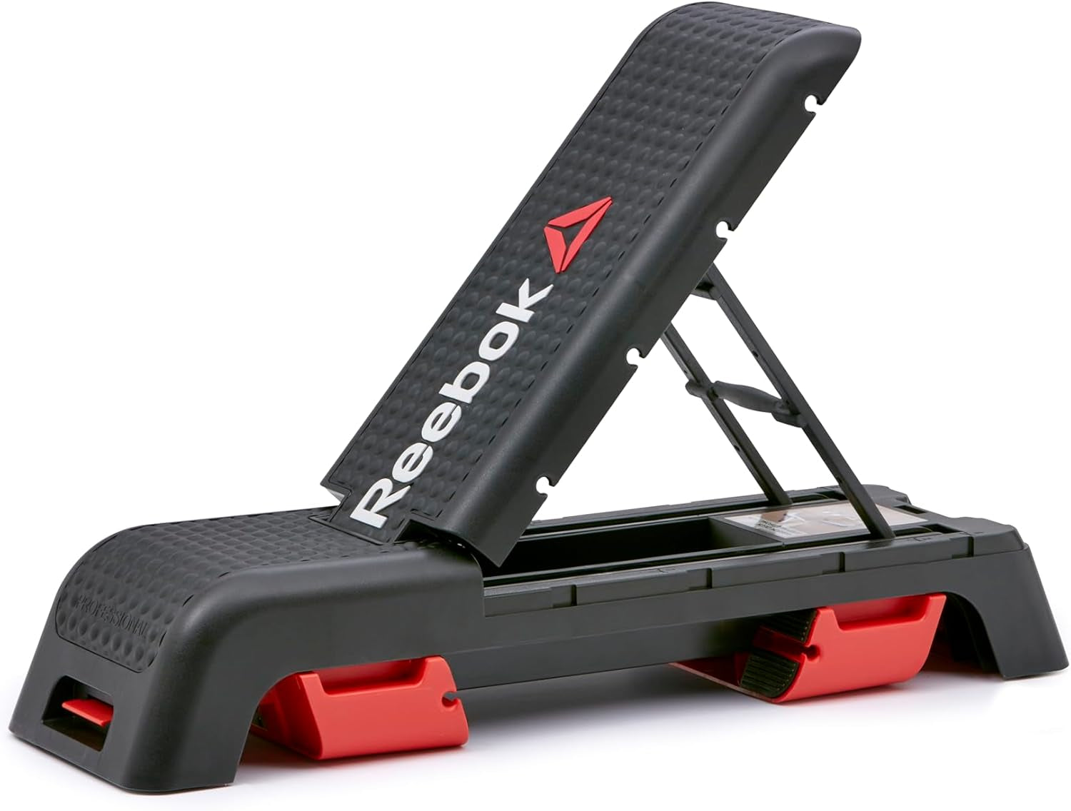 Professional 47-Inch Long Multi-Purpose Aerobic, Cardio, and Strength Challenging Home Fitness Deck Bench, Black